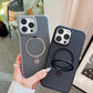 carbon fiber ring stand magsafe phone case For Iphone 15 pro max