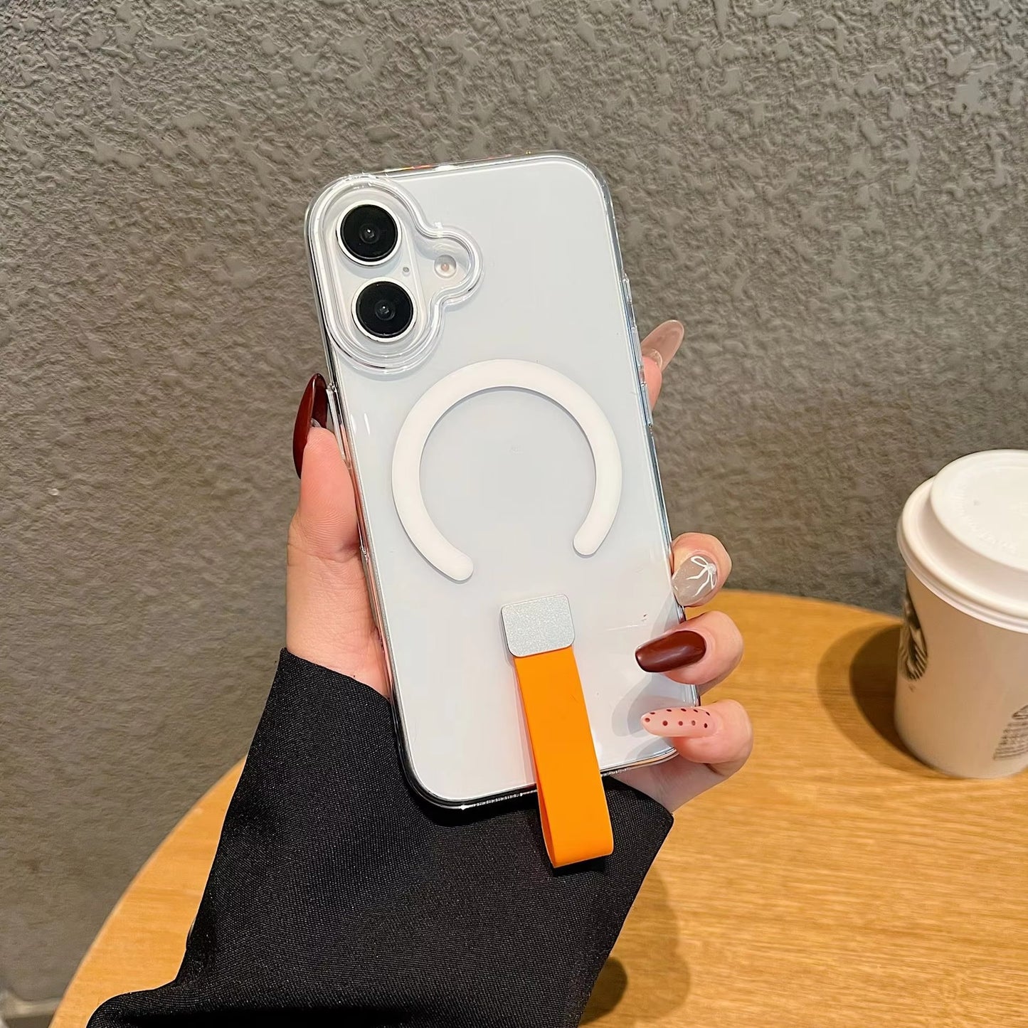 Transparent PC (Hard) Color Wireless Charging Phone Cover