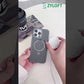 carbon fiber ring stand magsafe phone case For Iphone 15 plus